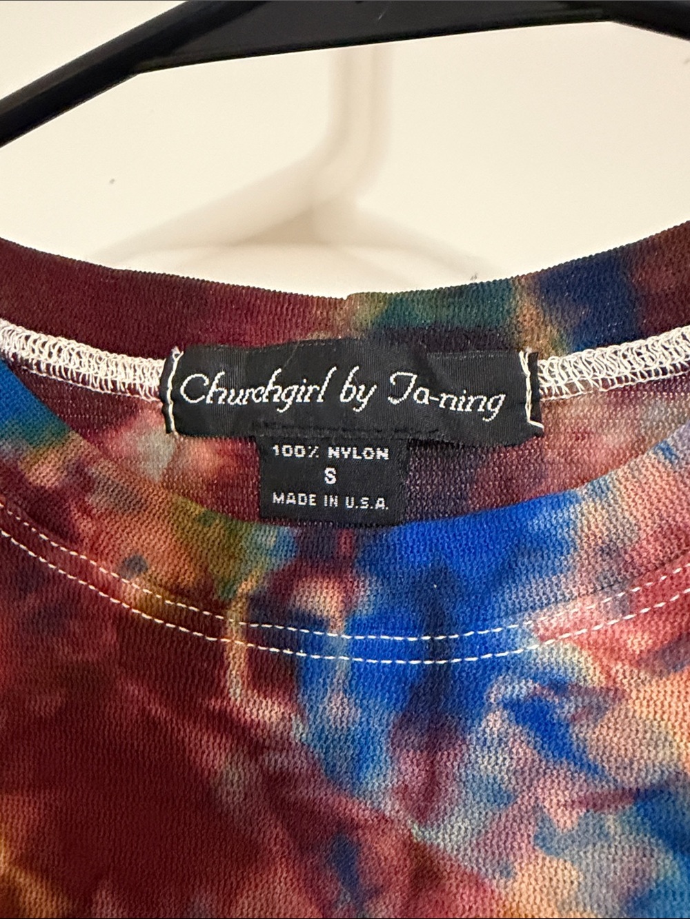 Christopher & Banks Multicolor Tie-Dye Short Sleeve Tee - Picture 4 of 5